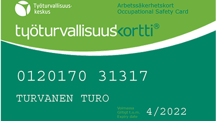 tyoturvallisuuskortti